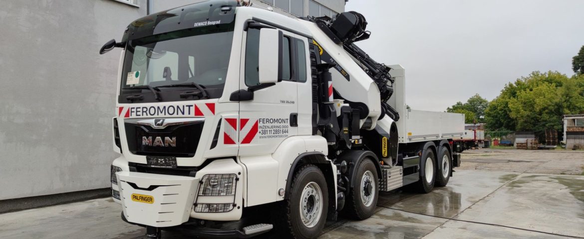 Heavy-duty Palfinger PK 135.002 TEC 7 za Feromont Inženjering