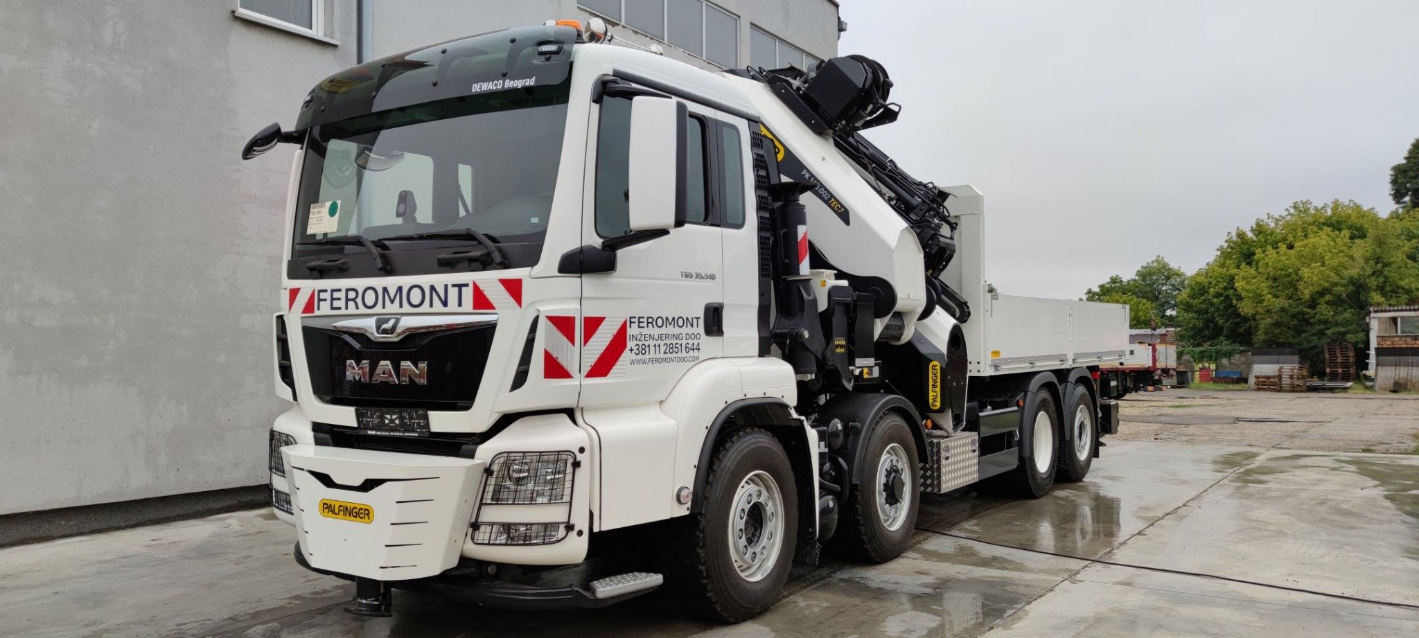 Heavy-duty Palfinger PK 135.002 TEC 7 za Feromont Inženjering