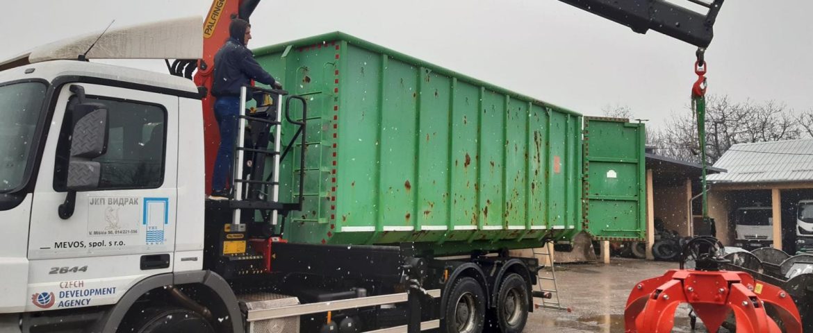 Recycling nadogradnja sa Palfinger Epsilon dizalicom za JKP Vidrak