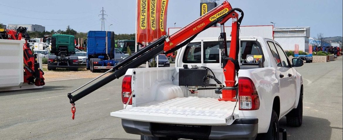 Palfinger PC 1500 in a pickup truck – a new solution in the Palfinger Serbia range