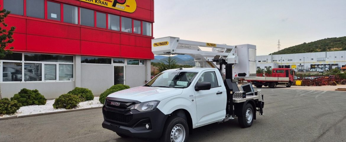 NOVO-ISUZU D-MAX sa PALFINGER radnom platformom P130 A